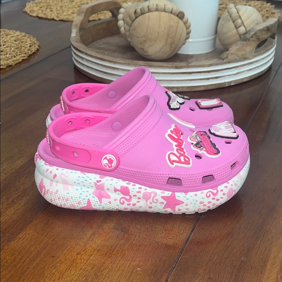 Barbie Other - Barbie Pink Slippers with Decorative Charms